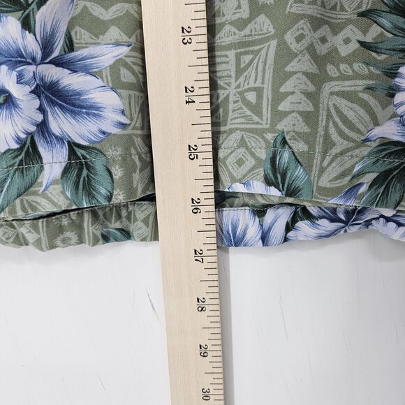 Vintage Hilo Hattie Shirt Mens Large Button Up Floral‎ Aloha Hawaii Short Sleeve - Picture 5 of 9